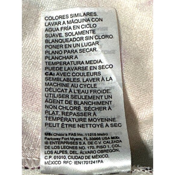 Chicos Artwear Abstract Floral Print Ponte Shift Sheath Dress Bold Elegant Fit 0 - Picture 10 of 11